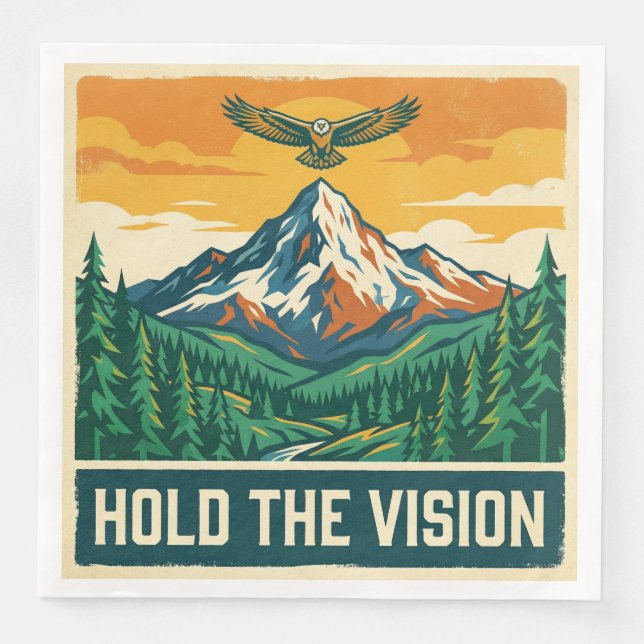 Hold The Vision Napkin (Front)