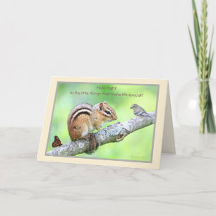 Hold Tight to the little things: Chipmunk Card