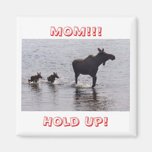 Hold Up!!! Moose Frig Magnets (Front)