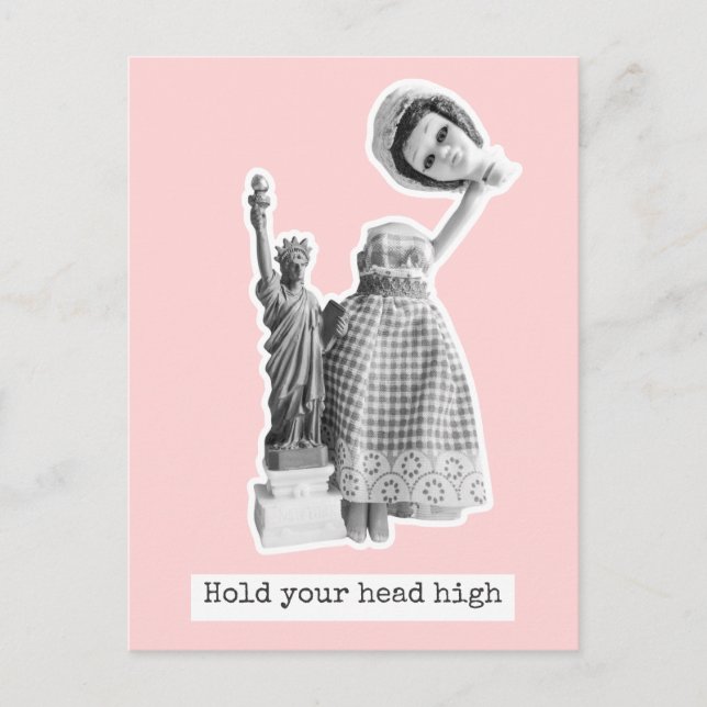 Hold your head high - The statue of Liberty Postcard (Front)