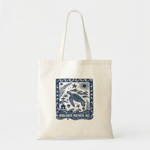 Holden Beach NC Sea Turtle Art Tote Bag