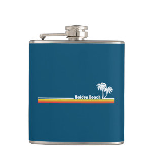 Holden Beach North Carolina Hip Flask