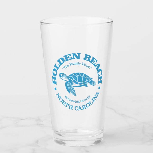 Holden Beach (sea turtle) Glass (Front)