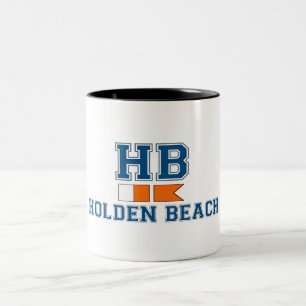 Holden Beach. Two-Tone Coffee Mug