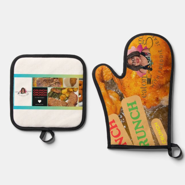 Holders Oven Mitt & Pot Holder Set (Front)