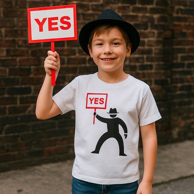 Holding A Yes Sign T-Shirt (Creator Uploaded)