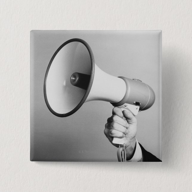 Holding Hand 15 Cm Square Badge (Front)