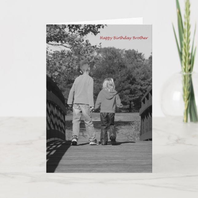 Holding Hands - Brother Card (Front)