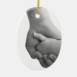holding hands ceramic tree decoration