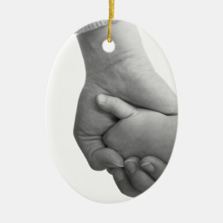 holding hands ceramic tree decoration