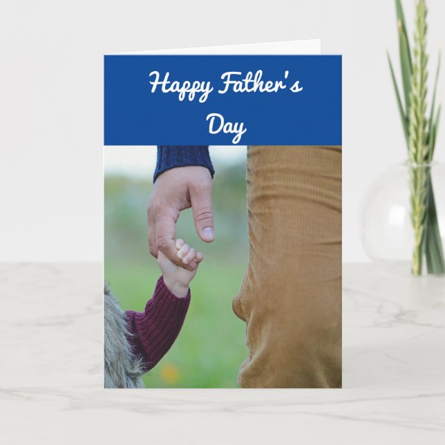  Holding Hands Father's Day Card (Front)
