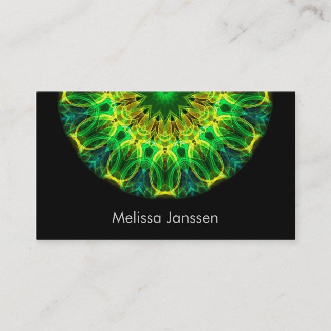 Holding Hands -Mandala- Business Card (Front)