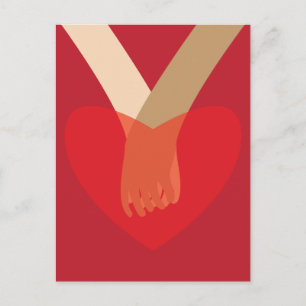 Holding Hands Postcard