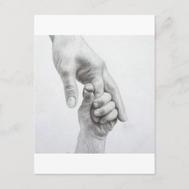 Holding hands postcard (Front)