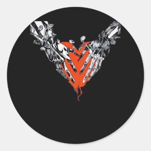 Holding Heart Classic Classic Round Sticker