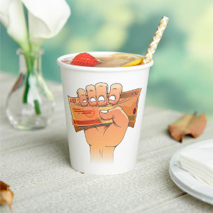 Holding Money Paper Cups