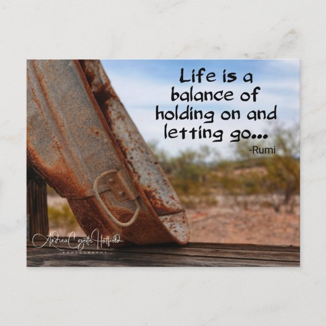 Holding On  Postcard (Front)