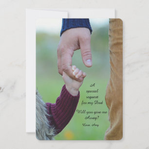 Holding On Tight Father Request Card