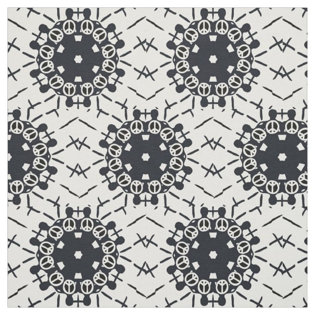 Holding Peace Circle Fabric (Swatch)