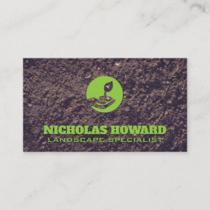 Holding Plant   Soil Business Card