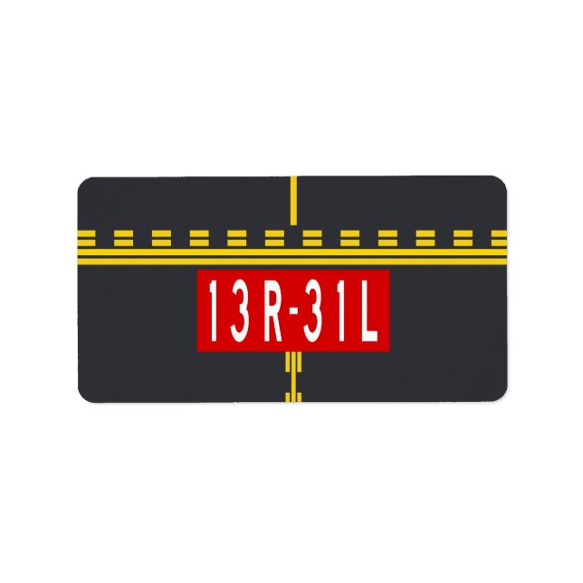 Holding Point Marking 13R-31L Label (Front)