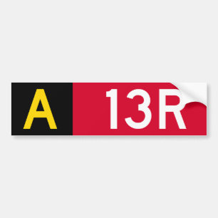 Holding Point Sign A13R Bumper Sticker
