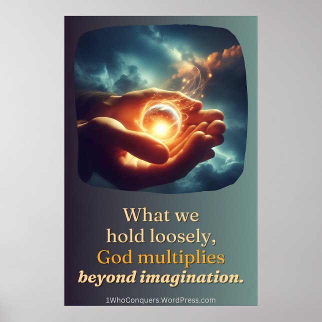 Holding the Universe Lightly Poster (Front)