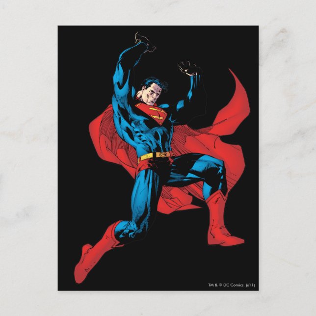 Holding up a heavy object postcard (Front)