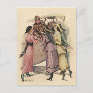 Holding Up The Mail Postcard