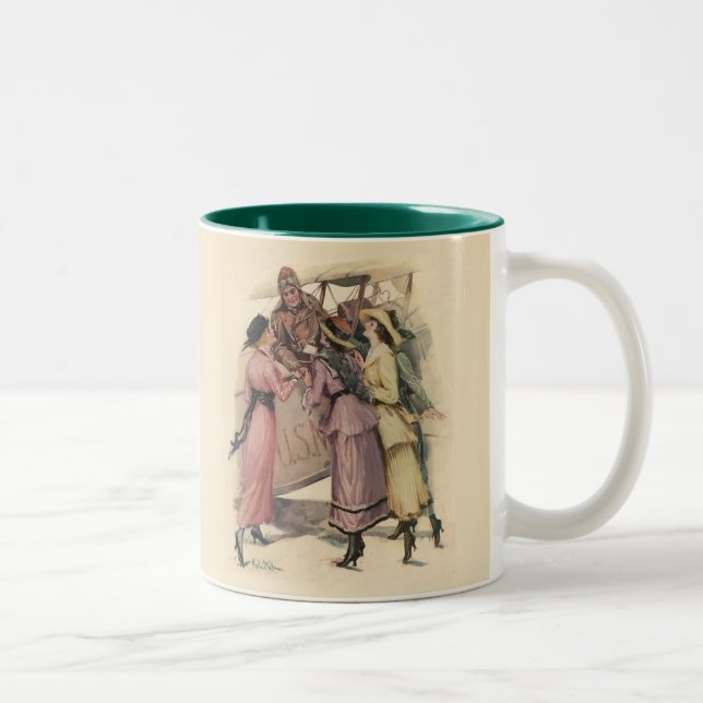 Holding Up The Mail Two-Tone Coffee Mug (Right)