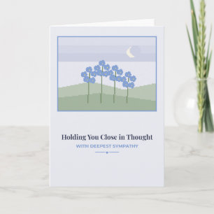 Holding You Close Forget-Me-Nots Sympathy Card