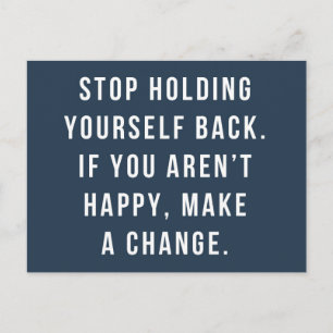 Holding Yourself Back Quote Postcard