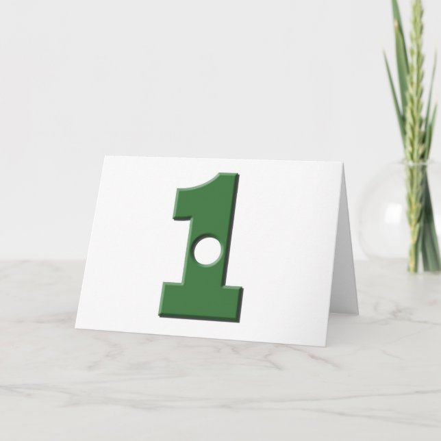 Hole in 1 card (Front)