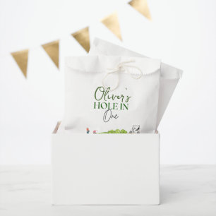 Hole in one boy first birthday  favour bag