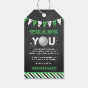 Hole In One Boys Golf 1st Birthday Par-tee Gift Tags