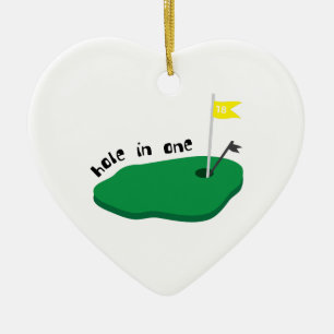 Hole In One Ceramic Tree Decoration