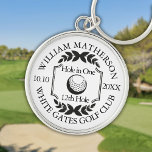 Hole in One Classic Personalised Golf Key Ring<br><div class="desc">Personalise the name,  location hole number and date to create a great golf keepsake to celebrate that fantastic hole in one. Designed by Thisisnotme©</div>