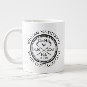 Hole in One Classic Personalised Golf Large Coffee Mug