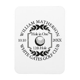 Hole in One Classic Personalised Golf Magnet