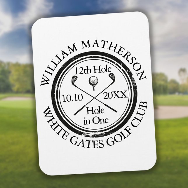 Hole in One Classic Personalised Golf Magnet (Creator Uploaded)