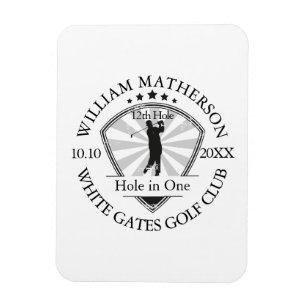 Hole in One Classic Personalised Golf Magnet