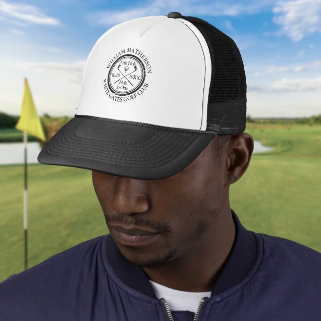 Hole in One Classic Personalised Golf Trucker Hat (Hole in One Classic Personalised Golf Trucker Hat)