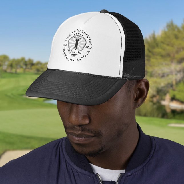 Hole in One Classic Personalised Golf Trucker Hat (Hole in One Classic Personalised Golf Trucker Hat)