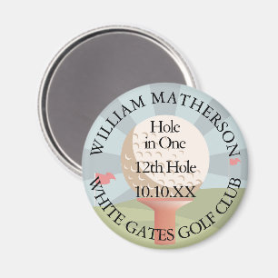 Hole in One Classic Personalized Magnet