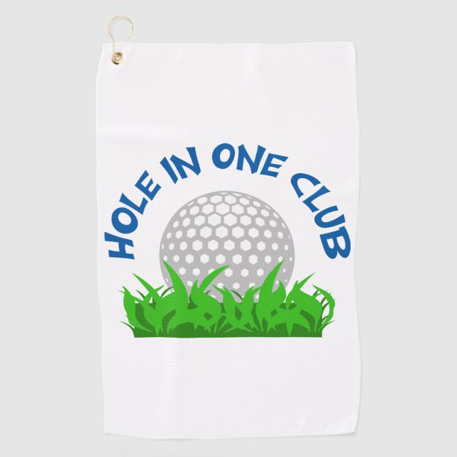 Hole In One Club Golf Towel (Front)