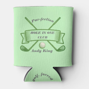 Hole In One Club Personalized Custom Name Beer Can Cooler