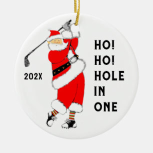 Hole-in-one Collectable. Ceramic Ornament
