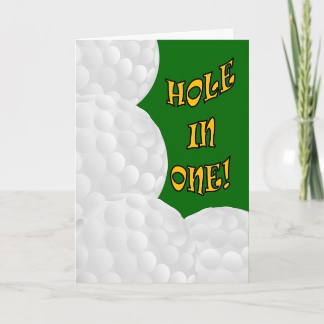 Hole in One Congrats! Golf Success Card (Front)