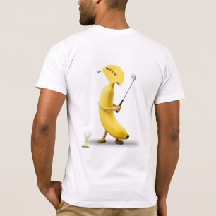 Hole In One – Funny Banana Golf Club Cartoon Retro T-Shirt