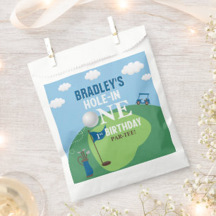 Hole In One Golf 1st Birthday Favour Bag